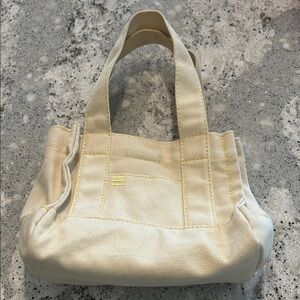 Urban Outfitters Cream Canvas Mini Tote